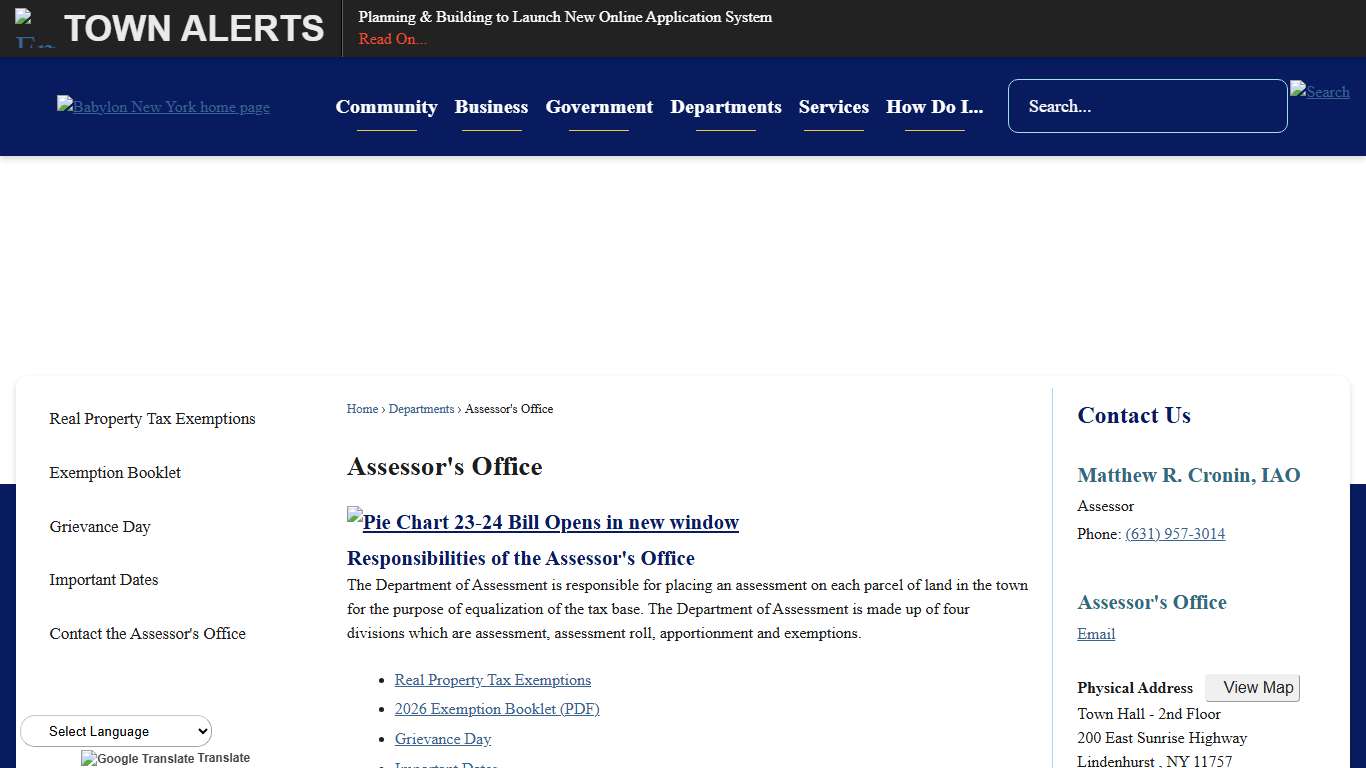 Assessor's Office Babylon, NY - Official Website